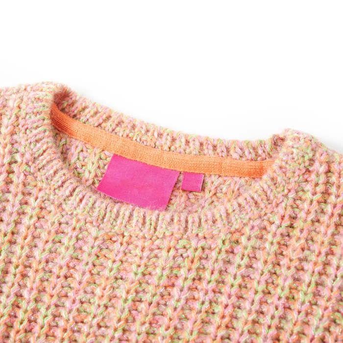 Pull-over tricoté pour enfants rose doux 92/104/116/128/140