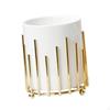 Ceramic Makeup Brush Holder Pencil Cup Multiuse Desktop Organizer Pen for Vanity