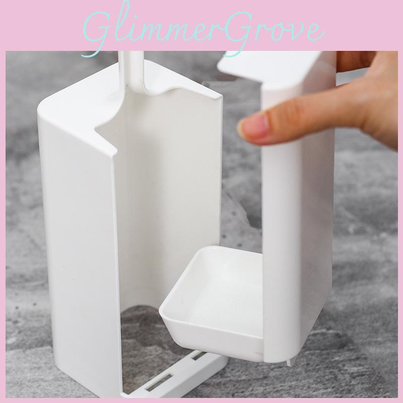 Km Long Handle Toilet Brush With Holder Plastic For Bathroom Hygiene