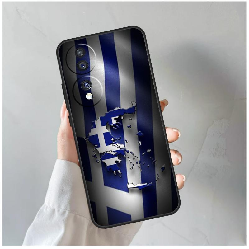 Greece Greek Flag Case For Honor 90 Lite 50 70 Magic 5 6 Pro X6 X7 X8 X9 X6a X7a X8a X9a X9b X8b Cover Coque