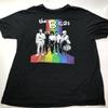 The B-52s Rainbow Band Photo Logo Size 3XL Black T Shirt New Wave Punk Tee
