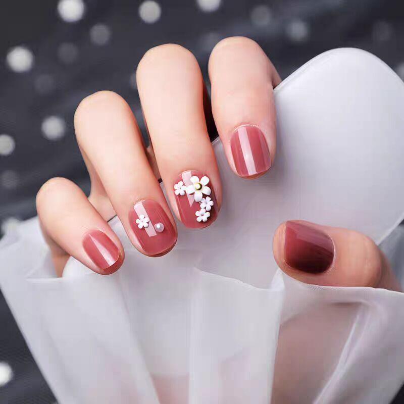 

Kids Wear Nail Pink Camellia Nail Stickers 10-Year-Old Fingernail 11 Primary School Student Nail Tip 9-Year-Old Child 12 Pink Flower