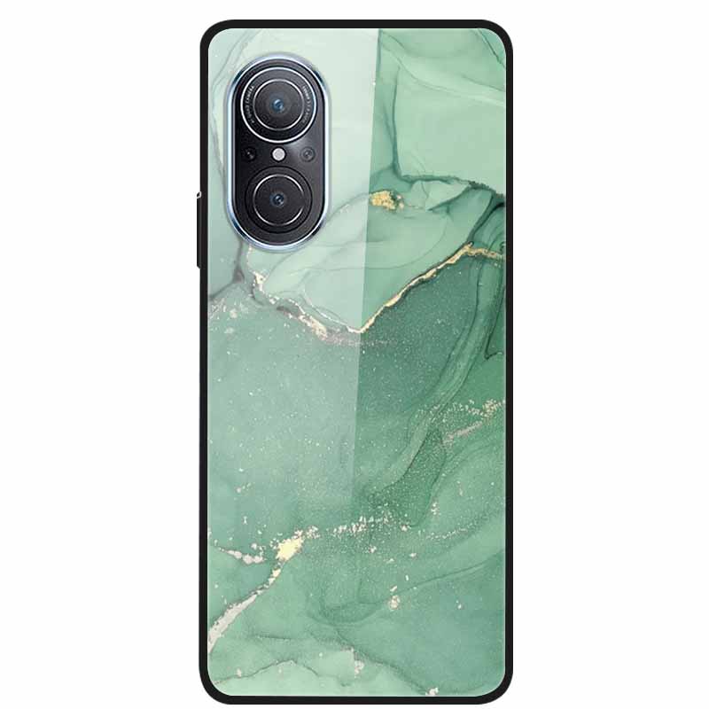 For Huawei Nova 9 10 Case Marble Tempered Glass Cover Hard Back Case For Huawei Nova9 10 SE Capa Nova10 Shockproof Funda Coque
