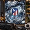 Wall Hanging Tapestry Atletico Madrid Print Cloth for Living Room Bedroom Home Decor