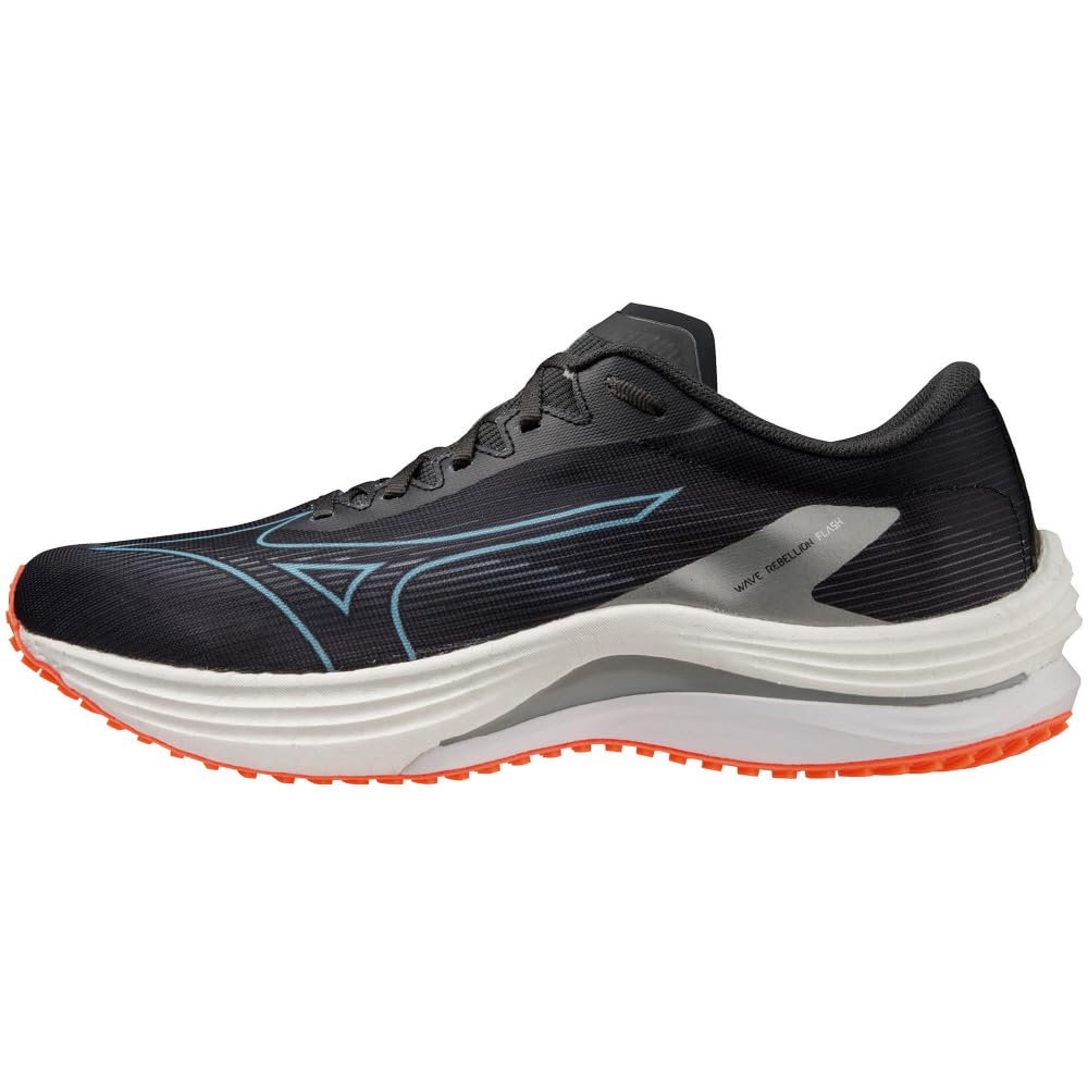 Running Shoes Wave Rebellion FLASH cm 3E [Mizuno] Black/Blue/Orange 25.5