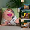 Cartoon F-families GuyS Pillow Case Sofa and Living Room Decorative Cushion Covers Dust-proof and Mite-proof Invisible Zipper