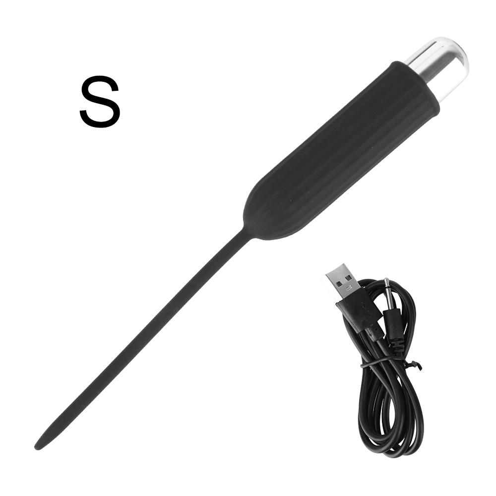 IKOKY Insertion Urethral Plug 10 Frequency Soft Urethral Sound Dilator Sex Toys for Man Penis Plug Catheter with Bullet Vibrator
