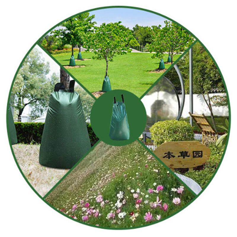 20galonové PE opakovaně použitelné zavlažovací vaky pro zemědělství, stromy, pomalé uvolňování, kapková závlaha, zahradní rostliny, automatické kapkové závlahové zařízení