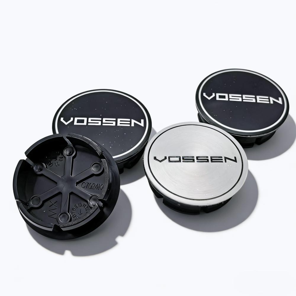 4pcs Vossen Logo Emblem Car Wheel Center Caps 48MM 42MM Wheels Hub Dustproof Cap Rim Hubcaps Dust Cover Replace Car Accessories