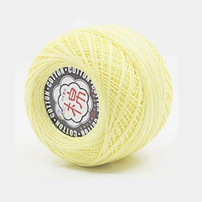 Retail 50g/ball 8# 2ply DIY Colorful Thin Lace Yarn Crochet Yarn 100% Cotton Yarn Hand Knitting Thread Sewing Machine Line JK468