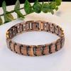 Red Copper Full Magnetic Bracelet Retro Style Men Bangle Magnetic Stone Bracelet  Festival Party