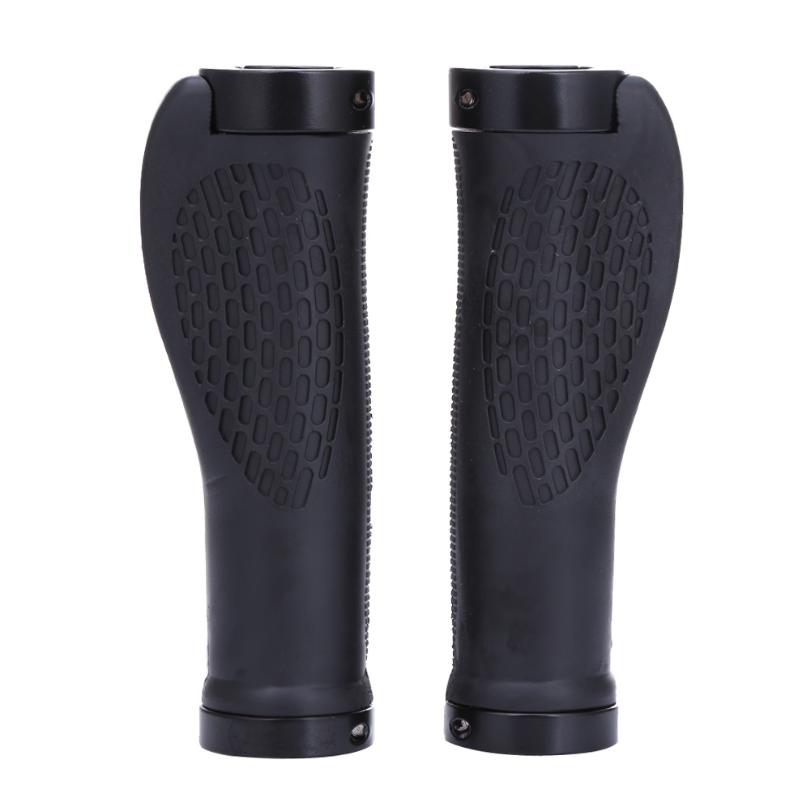 Rubber MTB Bike Grips Handlebar Cover Rubber Soft Anti-Skid Bicycle Grip Alloy Lock Bar BMX Handle Cuffs Cycling Accessories