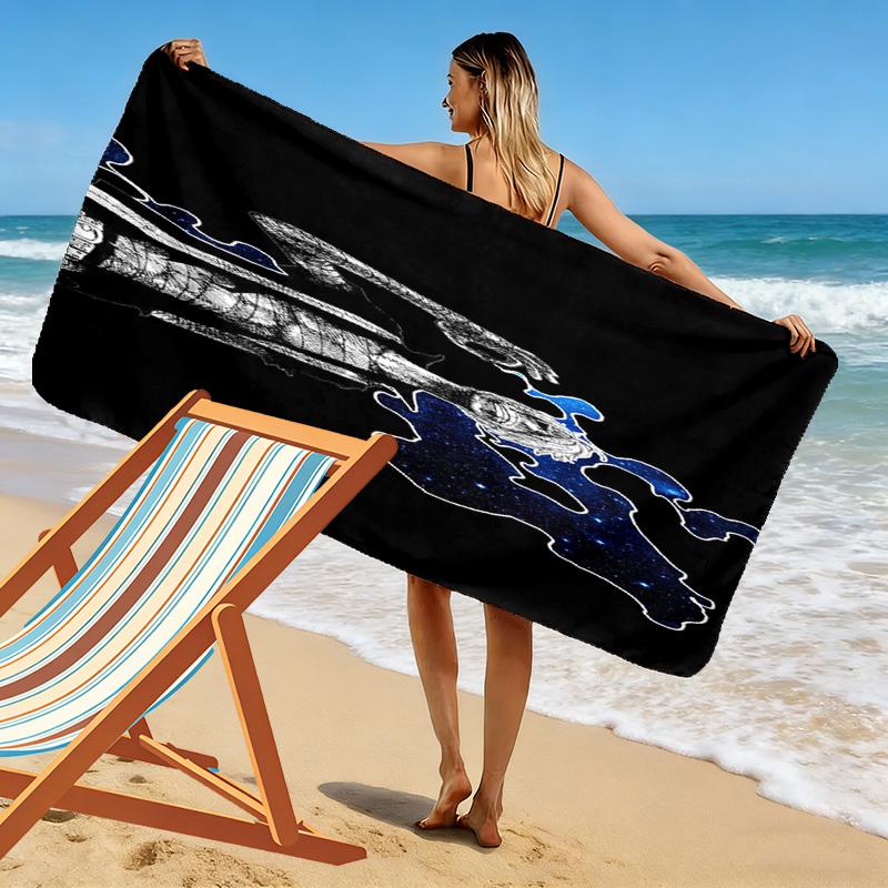 Rogue Samurai's Fury beach towel Portable for travel soft seaside Absorbent bath towel Outdoor pool towel Comfort beach Fashion