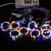 New 1.5 * 2M LED Rainbow Curtain Light USB Eight Function Mode Fairy Lights String Christmas Wedding Party Indoor Outdoor Decoration LS