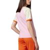 Adidas Originals Adicolor 70s Retro Series Color-Block V-Neck T-Shirt Women Tops Pink IK7886
