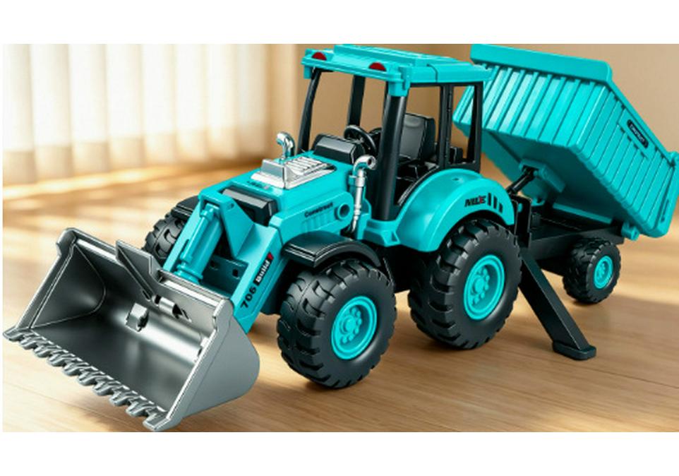 Children's Double-Decker Bus Toy: Convertible Police/Sightseeing Model with Openable Doors, Sound, Light & Inertial Motion