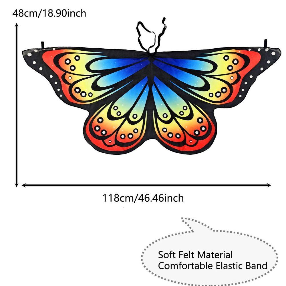 Cosplay Costume Cape Butterfly Fancy Dress Fairy Shawl  Party Accessories