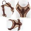 New Chocolate Color Luxury Dog Harness No Pull for Large Small Dogs Adjustable Chest Strap Dog Harness Personalized