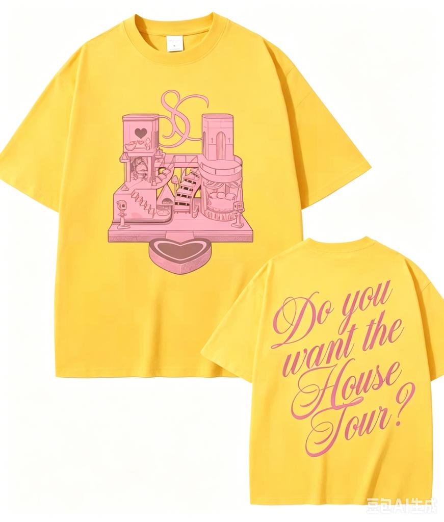 House Tour Tshirt 2026 New Style Sabrina Carpenter Same As Official Website High Qualityteeshirt Cotton Round Neck Clothes