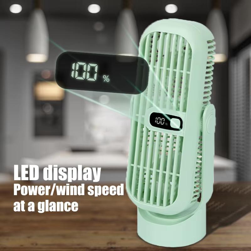 2025 NEW Portable air conditioning fan, desktop fan large battery long endurance, 5-speed 720 ° S air-cooled fan