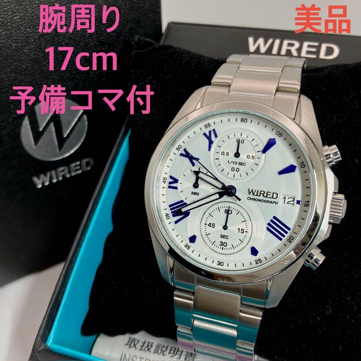 Used SEIKO wired WIRED chronograph men s watch pair style VD57-KZ10 AGAT406