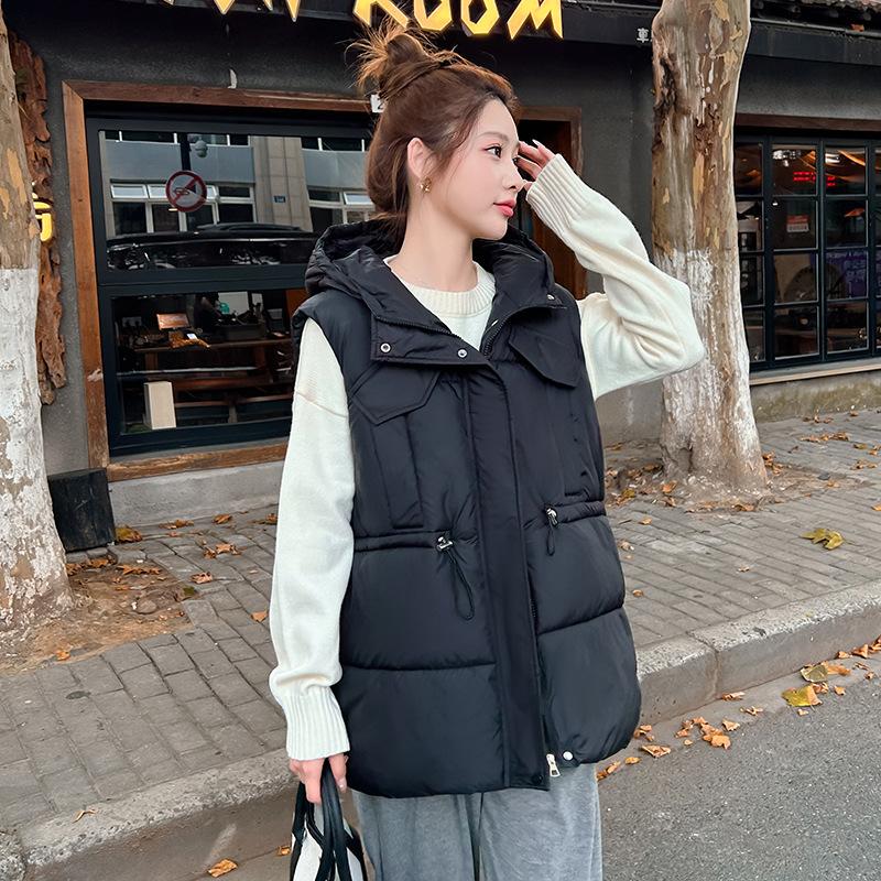 New waist slim small down cotton vest jacket women's casual loose versatile vest vest vest