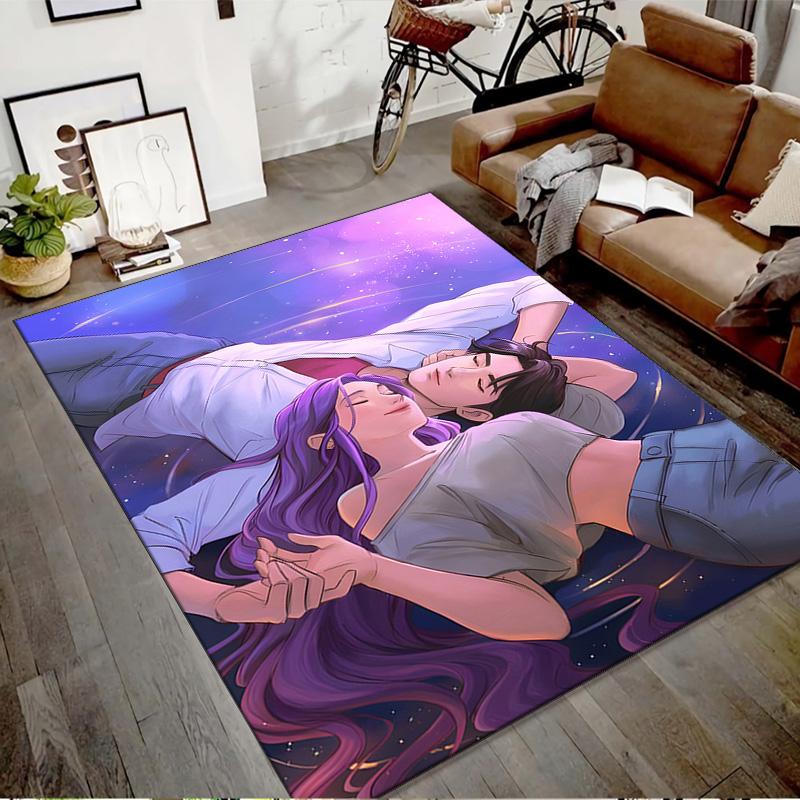 1pc KPop Demon Hunters18 Design Printed Area Rug Carpet for Bedroom Living Room Home Decor Rugs Mat Non Slip Mat Rug for Bedside