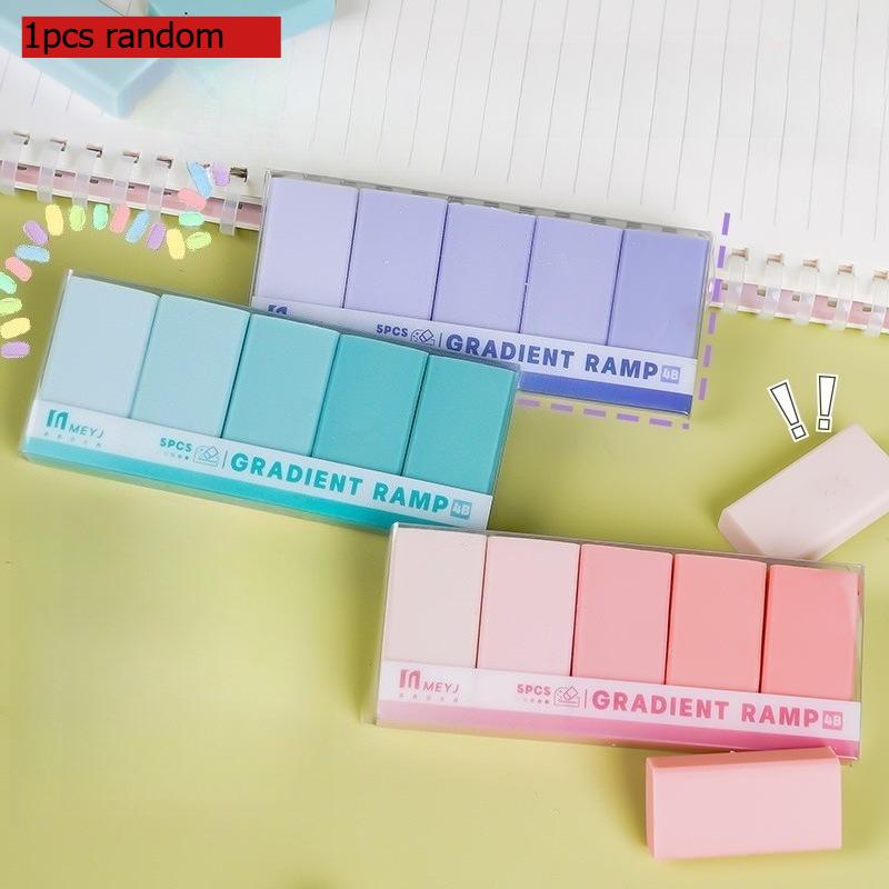 

Office School Supplies Cartoon Gradient 4b Eraser Leaves No Marks for Primary School Students Less Chips Kawai Stationery Gift