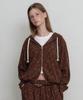 Moonish Rustic Garden Zip-Up Hoodie (Brown)
