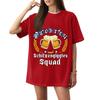 Women's Casual Short Sleeve T-Shirt Oktoberfest Letter Print Loose Fit Crew Neck Lightweight Top for Everyday Wear