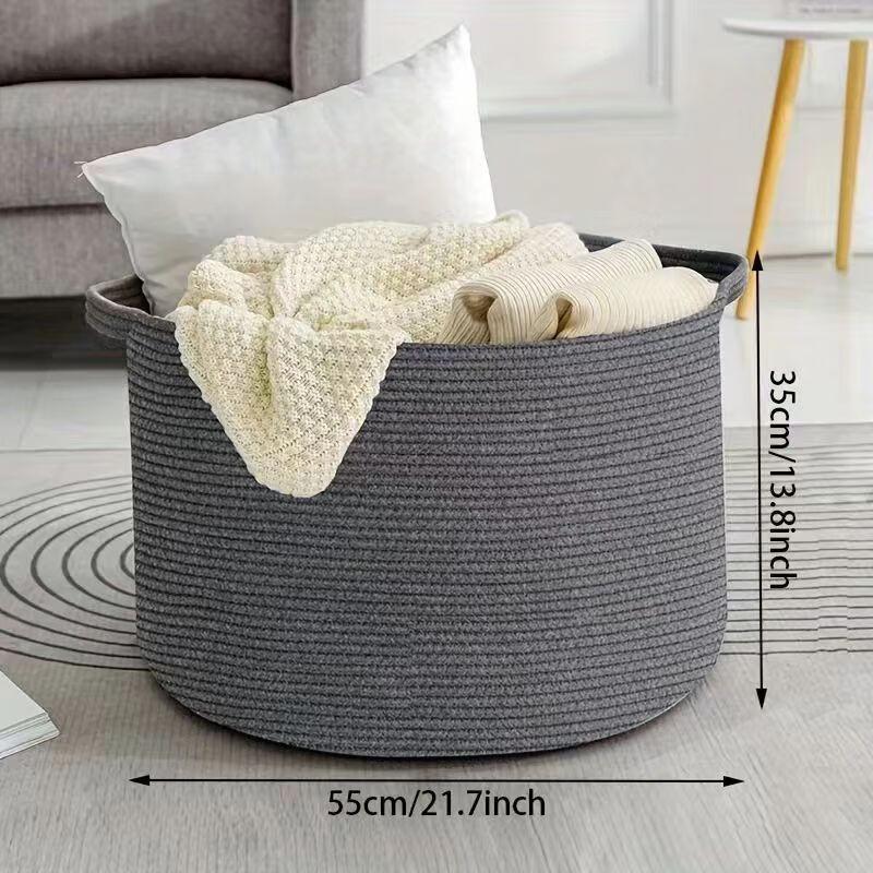 miflame Modern Minimalist Cotton Rope Storage Basket