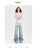 Women's Low Waist Flared Jeans - Spring/Summer 2025 Retro Slim Fit