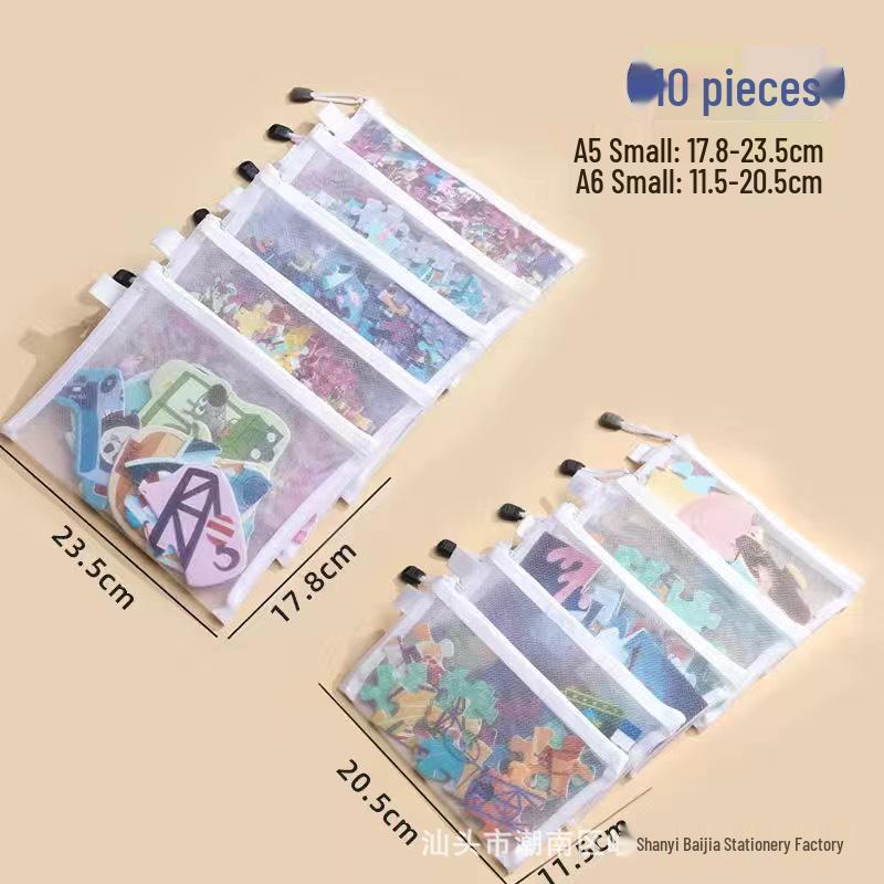 Lego Storage Bag for Children's Building Blocks, Transparent with Zipper