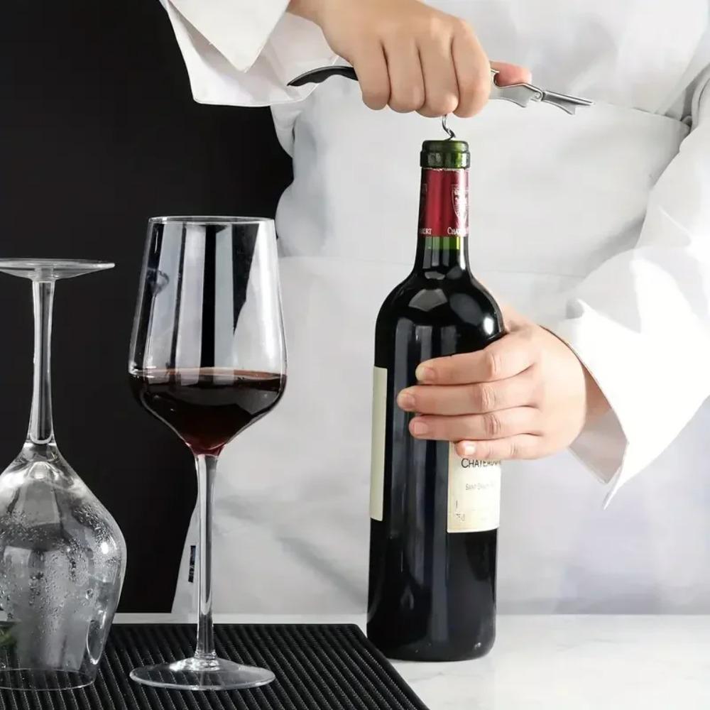 1pc Premium Stainless Steel Wine Bottle Opener Multi-Functional Bottle Openers Wine Cork Screw Corkscrew Beer Cap Remover Bar