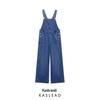 2025 Spring Women's European & American Style Long Denim Jumpsuit
