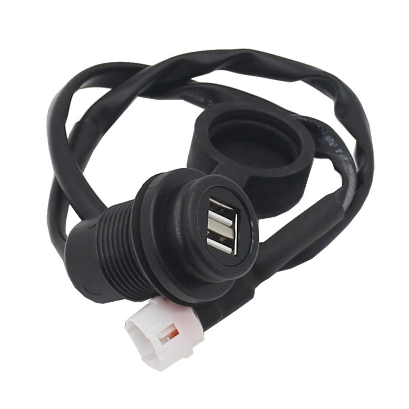 Duální USB adaptér pro nabíječku a zástrčku pro MT-09 SP-MT07 XSR700 XSR900 Tracer- Příslušenství pro motocykly USB nabíjecí zásuvka