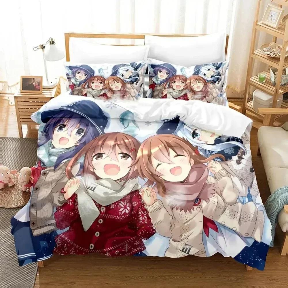 Anime Kantai Collection Bedding Set 3D Printed Suitable For Bedroom Duvet Cover Set With Pillowcases Kids Home Textile