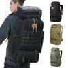 80l Tactical Canvas Backpack For Camping And Hiking With Scratchresistant Material And Multipocket Design