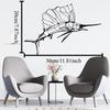 Swordfish Metal Wall Art, Nautical Line Art Decor for Home