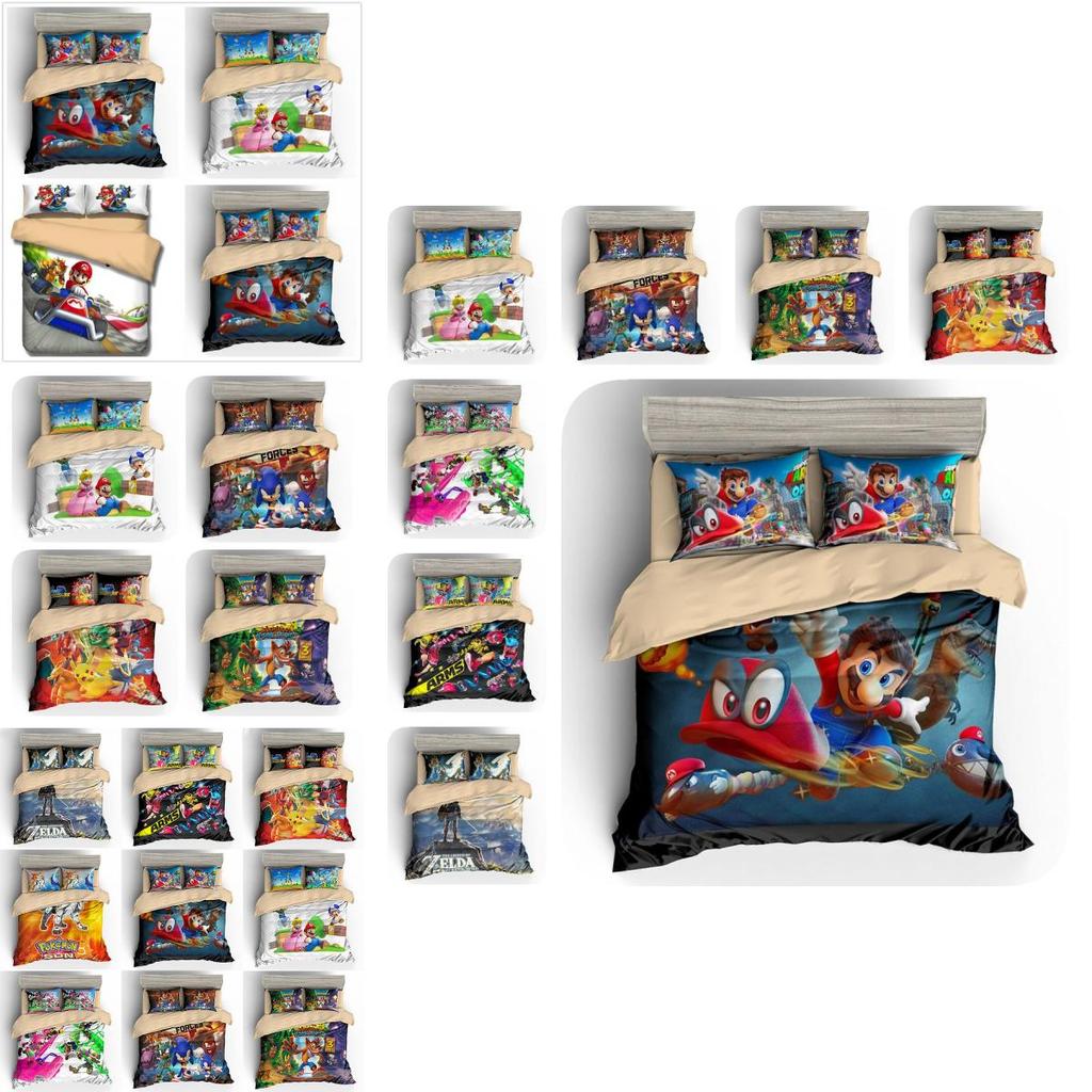 Premium Nordic Style Customizable Three Piece Bedding Set With Digital Print For Luxurious Comfort
