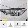 Gloss Black ABS Headlight Eyebrow Eyelid Cover Trim Stickers For BMW F30 F32 F33 F34 F35 F31 318i 320i 2013-2019
