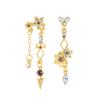 Genshin Impact Earring Ear Studs Barbatos Venti Wind Element Irregular Metal Pendant Earrings For Women Cosplay Party Jewelry