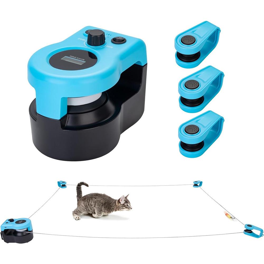 New Running Cat Toy Cat Weight Loss Artifact Feather Interactive Cat Toy Remote Control Sound Toy