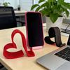 Phone Stand for Desk 2Pcs Love Heart Holders, 3D Printed Shape Mobile Practical Holder Friends Decorative Cell Stands Office Home Creative Decor
