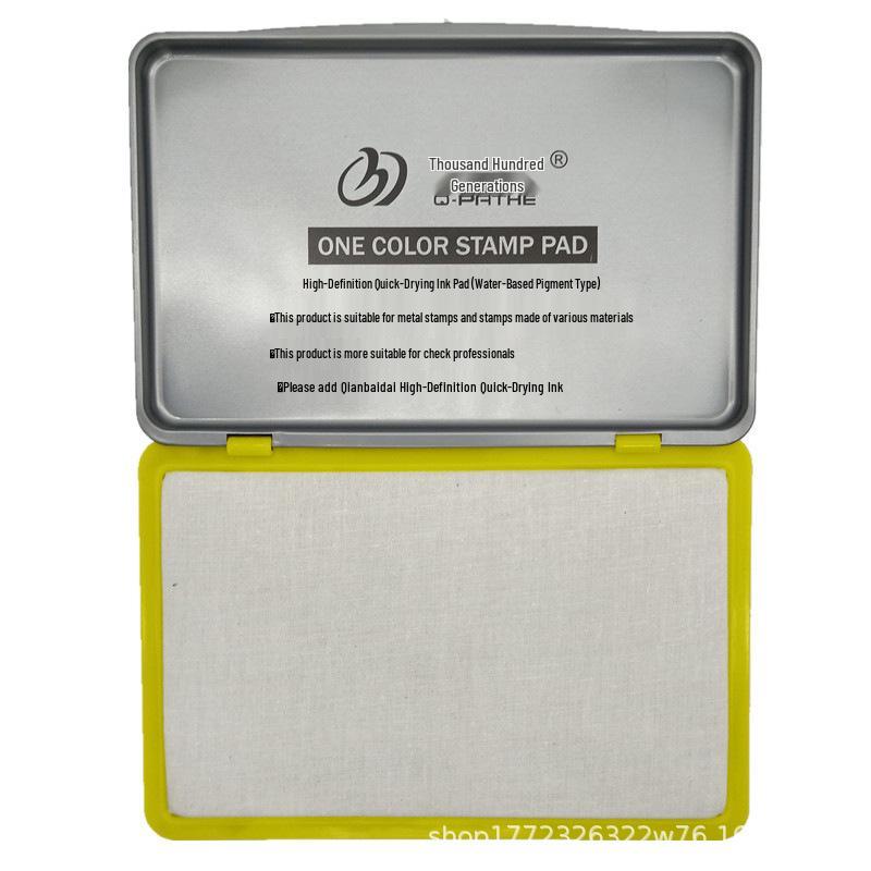 XL Quick-Drying Ink Pad for Office or Baby Prints - Red, Blue, Black