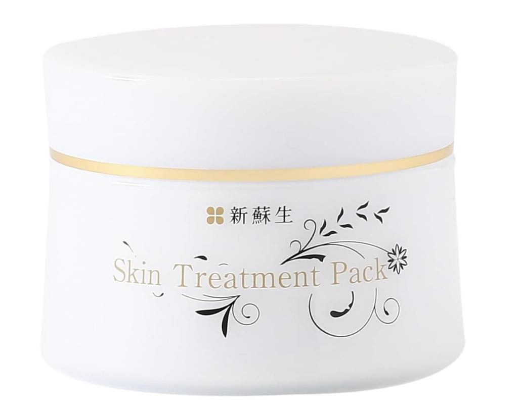 Shinsei Face Fermented Rice Moisturizing Skin Treatment Pack for Dry and Sensitive Skin Pack, 110g, Bran, Additive-Free, Vitamin-Rich,