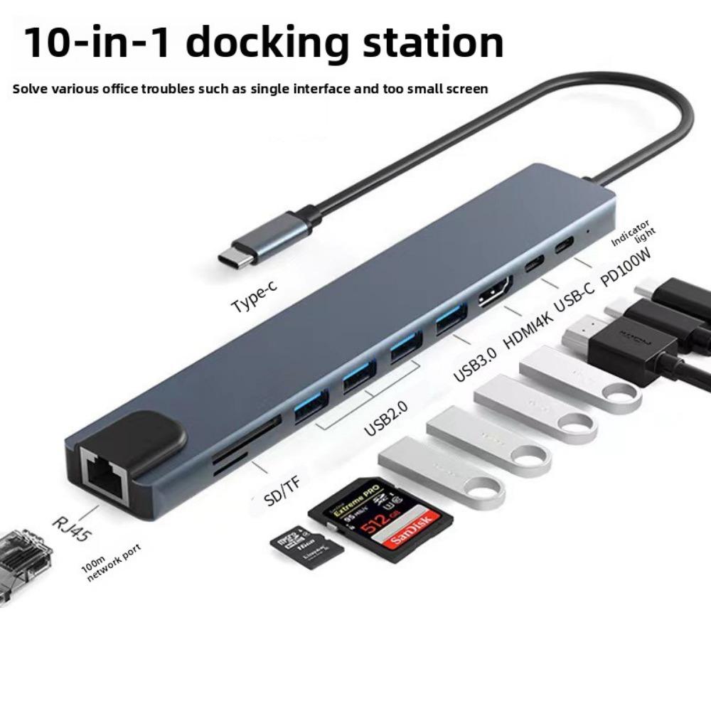5 in 1 USB C Hub HDMI Adapter USB 3 0 Ports for Laptop Monitor Projection Multi Port Type C Dock