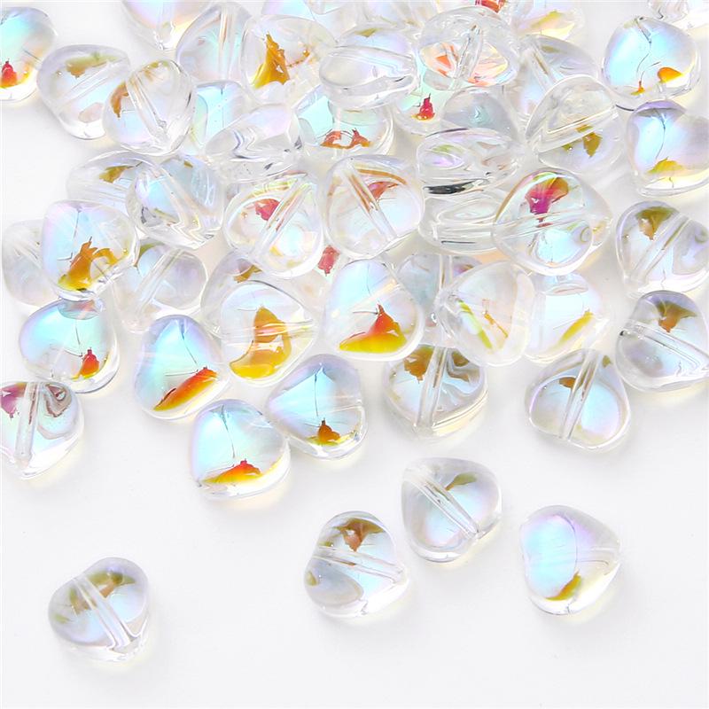 10-Piece Pentagram & Heart-Shaped Beads Set for DIY Necklaces & Bracelets