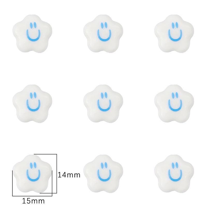 Retro Smiley Keramikperlen Koreanischer Stil Handykette Armband Halskette DIY Schmuckzubehör