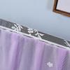 Universal 55-Inch Curved LCD TV Dust Cover with Lace Trim
